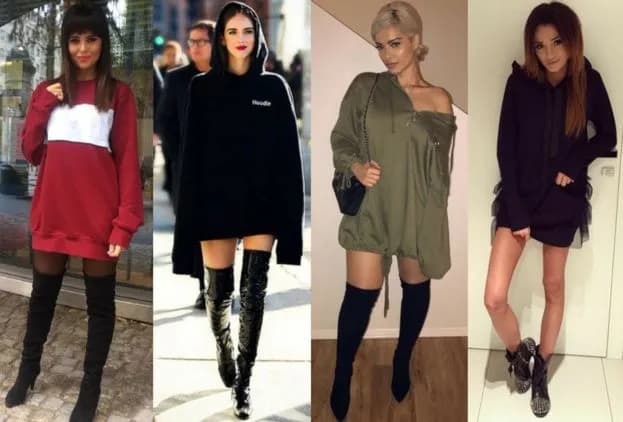 Bluza jak sukienka – stylizacje, które zaskoczą każdego dnia