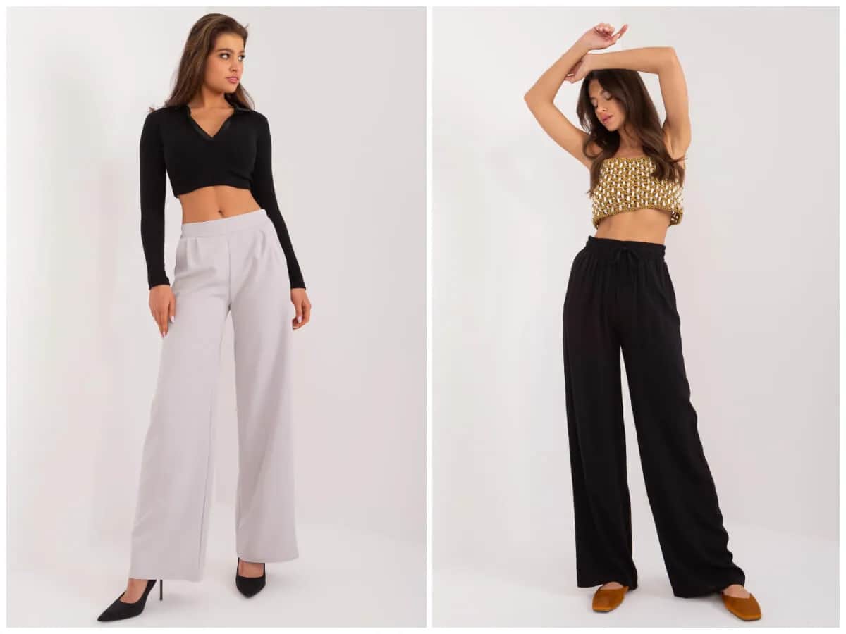 Idealne bluzki do szerokich spodni z wysokim stanem, które zachwycą